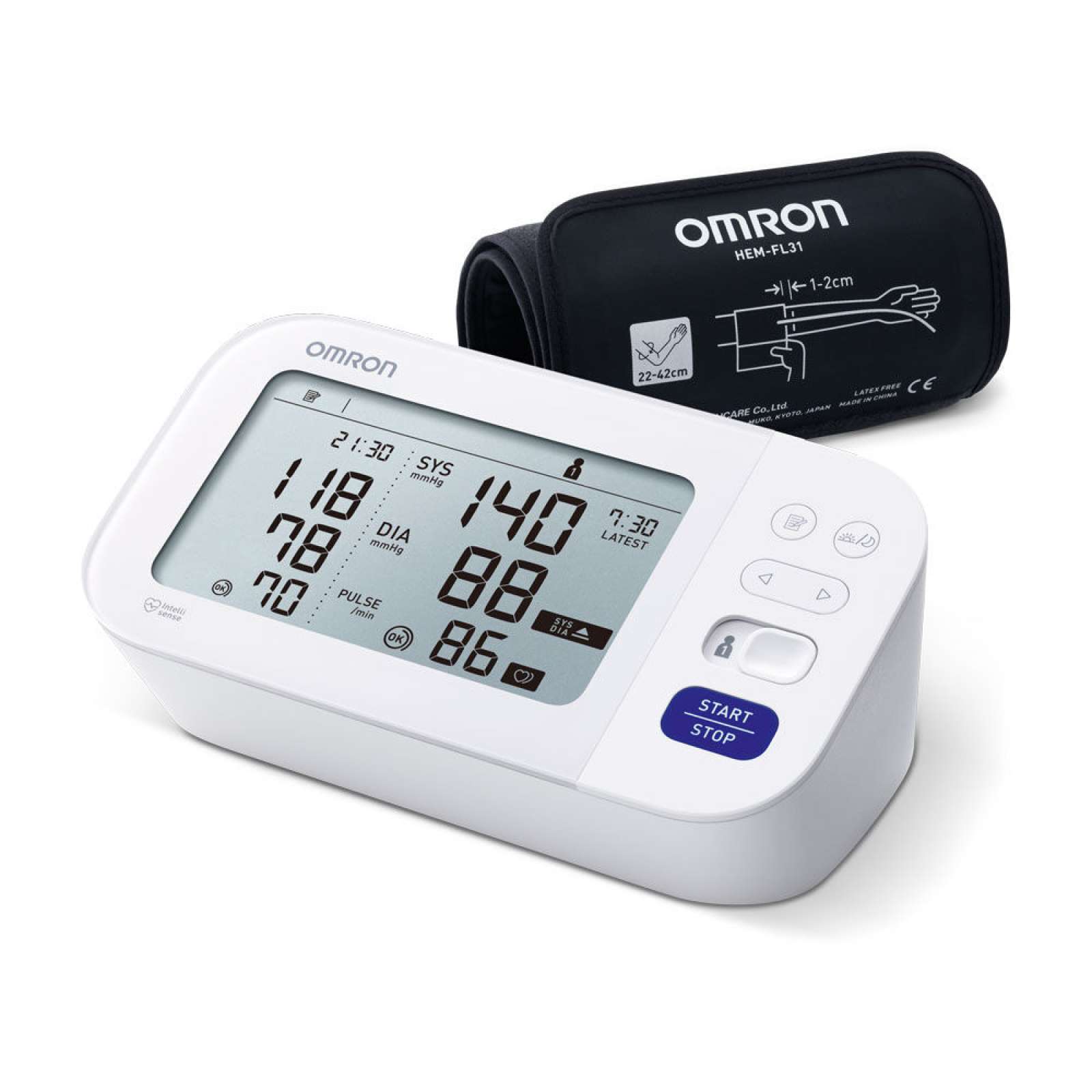 Omron M6 Comfort tansiyon ölçüm cihazı — üretici görseli
